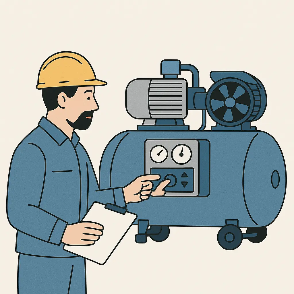 آموزش تنظیمات کمپرسور صنعتی